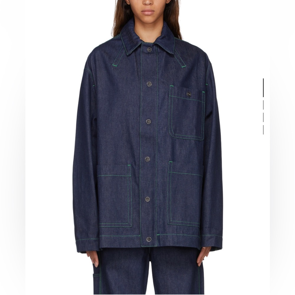 Jacquemus Navy 'La Veste De-Nîmes Yelo' Jacket / Size S but runs very large